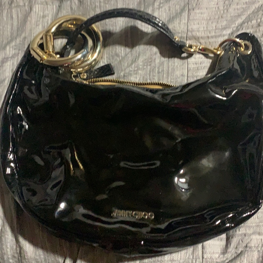 Jimmy Choo Shoulder Bag with Tory Burch Wallet